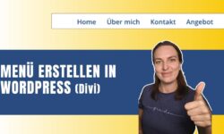 So erstellst Du ein Menü in Divi