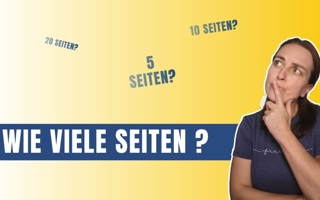 Wie viele Seiten braucht Deine Webseite wirklich?