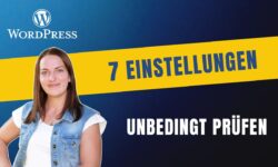 WordPress Einstellungen